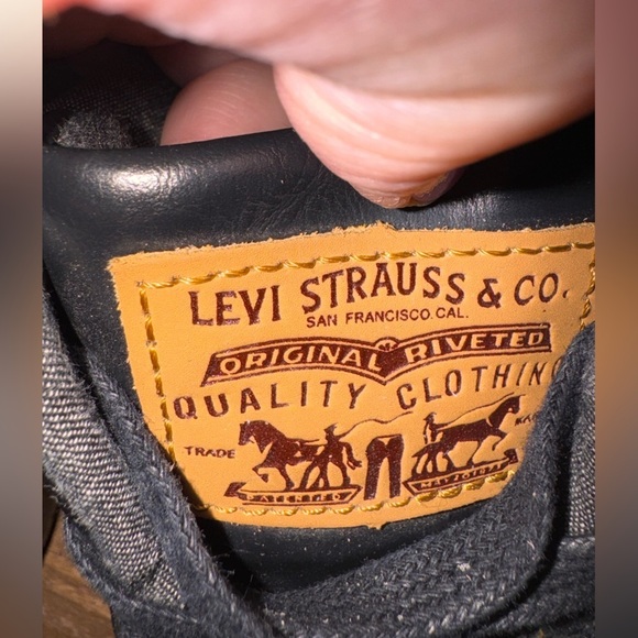 LEVI Men’s Black, Casual, Faux Leather Upper, Lace Up Shoes/Sneakers  Size 13 - Picture 8 of 10